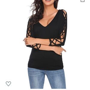 Sexy cold shoulder cut top NWOT